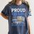 Proud Dad Of A State Trooper Police Officer Graduation Women's Comfort Colors T-Shirt Denim