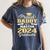 Proud Daddy Of 2024 Class Master Graduate Family Graduation Women's Comfort Colors T-Shirt Denim