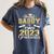 Proud Daddy Of Two 2023 Graduate Class 2023 Graduation Women's Comfort Colors T-Shirt Denim