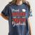 Proud Family Of a Class Of 2025 Graduate For Graduation Women's Comfort Colors T-Shirt Denim