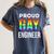Proud Gay Engineer LGBTQ Rainbow Engineering Graduation Women's Comfort Colors T-Shirt Denim