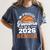 Proud Grandma Of A 2026 Senior Basketball Graduation Women's Comfort Colors T-Shirt Denim