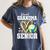 Proud Grandma Of A 2026 Senior Volleyball Graduation Leopard Women's Comfort Colors T-Shirt Denim