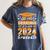 Proud Grandma Of A Class Of 2024 Matching Family Graduation Women's Comfort Colors T-Shirt Denim