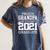 Proud Grandpa Graduation Senior 21 Grad Class Of 2021 Women's Comfort Colors T-Shirt Denim