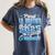 Proud Lil Brother Of 2025 Graduate College Shirt Graduation Women's Comfort Colors T-Shirt Denim