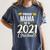 Proud Mama Of A 2021 Graduate Graduation Clothes MBA PhD Women's Comfort Colors T-Shirt Denim