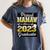 Proud Mamaw Of 2023 Graduate Class 2023 Graduation Family Women's Comfort Colors T-Shirt Denim
