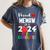 Proud MEMAW Of 2024 Pre-K Graduation Graduate Senior 2024 Women's Comfort Colors T-Shirt Denim