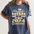Proud Mimi Of Two 2024 Graduate Class 2024 Graduation Family Women's Comfort Colors T-Shirt Denim