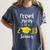 Proud Mom Of a 2019 Senior Graduation T Shirt Women's Comfort Colors T-Shirt Denim