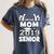 Proud Mom Of A 2019 Senior School Graduation Shirt Women's Comfort Colors T-Shirt Denim