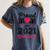 Proud Mom Of A 2021 Graduate Senior Graduation Women's Comfort Colors T-Shirt Denim