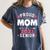 Proud Mom Of a 2021 Senior Year School Graduation Party Women's Comfort Colors T-Shirt Denim
