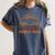 Proud Mom Of a 2023 Graduate Mother Senior Graduation Women's Comfort Colors T-Shirt Denim