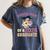 Proud Mom Of a 2024 Graduate Floral Flower Family Graduation Women's Comfort Colors T-Shirt Denim