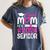 Proud Mom Of A 2024 Senior Graduation Women's Comfort Colors T-Shirt Denim
