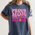 Proud Mom Of a 2025 Graduate Class Senior Graduation Mother Women's Comfort Colors T-Shirt Denim