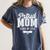 Proud Mom Of 2025 Graduate Senior Mom 25 Graduation Women's Comfort Colors T-Shirt Denim