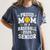 Proud Mom Of Baseball Senior 2026 Graduation Women's Comfort Colors T-Shirt Denim