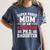 Proud Mom Of PhDaughter PhD Degree Graduate Graduation Women's Comfort Colors T-Shirt Denim