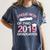Proud Mom Of Two 2019 Graduates Twin Mama Mother Graduation Women's Comfort Colors T-Shirt Denim