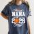 Proud Nana Of A 2026 Senior Basketball Graduation Women's Comfort Colors T-Shirt Denim