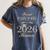 Proud Pawpaw Of A 2026 Senior Graduate Graduation Women's Comfort Colors T-Shirt Denim