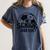 Proud Senior Dad Soccer Class Of 2027 Graduation Graduate Women's Comfort Colors T-Shirt Denim