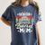 Proud Senior Mom Marching Band Mom Class Of 2025 Graduation Women's Comfort Colors T-Shirt Denim