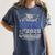 Proud Sister Of Two Class Of 2025 Graduates Twins Graduation Women's Comfort Colors T-Shirt Denim