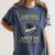 Proud Step Dad The Class Of 2019 Graduate Graduation Shirt Women's Comfort Colors T-Shirt Denim