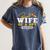 Proud Wife Of a DPT Graduate Graduation Grad Women's Comfort Colors T-Shirt Denim
