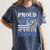 Proud Wife Of a State Trooper Police Officer Graduation Women's Comfort Colors T-Shirt Denim