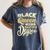 Queen Proud Masters Graduation Women's Comfort Colors T-Shirt Denim