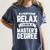 Relax I Have A Master's Degree Shirt Graduation 2022 Women's Comfort Colors T-Shirt Denim