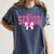 Retro Senior 2026 Class Of 2026 Coquette Pink Bow Graduation Women's Comfort Colors T-Shirt Denim