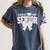 Retro Senior 2027 Girl Coquette Bow Class Of 2027 Graduation Women's Comfort Colors T-Shirt Denim