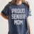 SEN18R Mom Shirt Senior Grad 2018 Graduation Party T-Shirt Women's Comfort Colors T-Shirt Denim