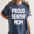 SEN19R Mom Shirt Senior Grad 2019 Graduation Party T-Shirt Women's Comfort Colors T-Shirt Denim
