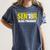 Senior 2018 Class President-School Colors Graduation Women's Comfort Colors T-Shirt Denim