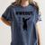 Senior 2019 Grad College High School Graduation Women's Comfort Colors T-Shirt Denim