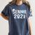 Senior 2021 Grad Shirt 2021 Graduation Women's Comfort Colors T-Shirt Denim