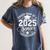 Senior 2025 Cheer Team Mom High School Graduation Outfit Women's Comfort Colors T-Shirt Denim