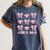 Senior 2025 Coquette Pink Bow Class Of 2025 Graduation Girls Women's Comfort Colors T-Shirt Denim