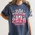 Senior 2026 Class Of 26 Coquette Pink Bow Graduation Cousin Women's Comfort Colors T-Shirt Denim