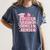 Senior 2026 Class Of 2026 Cute Coquette Pink Bow Graduation Women's Comfort Colors T-Shirt Denim