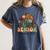 Senior 2026 Graduate Class Of 2026 Wildflowers Graduation Women's Comfort Colors T-Shirt Denim