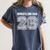 Senior 2026 Wrestling Dad Proud Senior 2026 Dad Graduation Women's Comfort Colors T-Shirt Denim