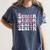 Senior 2027 Class Of 2027 Coquette Pink Bow Graduation 2027 Premium Tri-Blend Women's Comfort Colors T-Shirt Denim